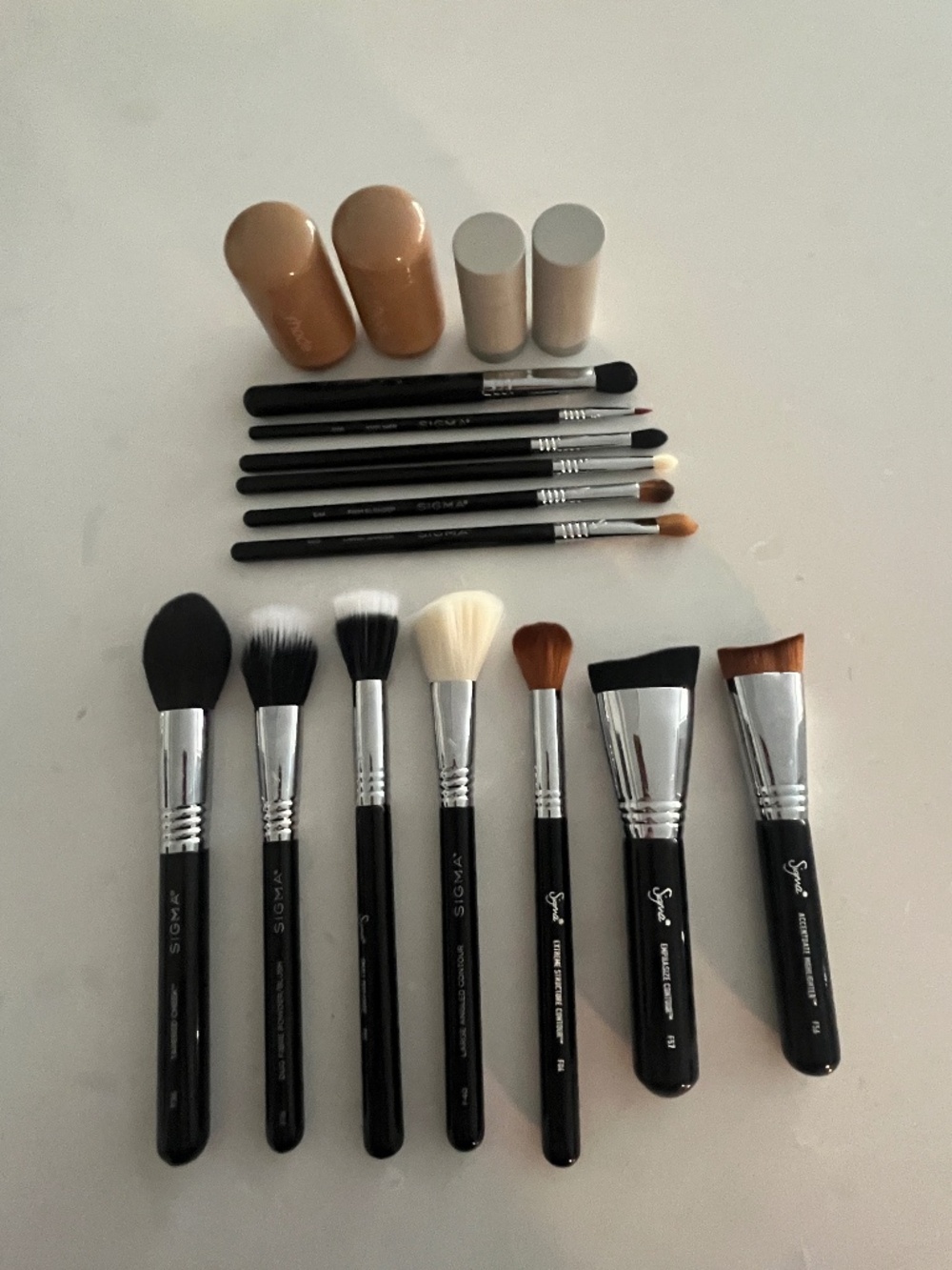 WESTMAN ATELIER, RHODE Blush sticks and SIGMA Brushes